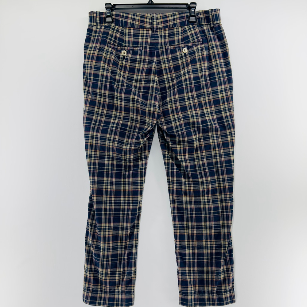 POLO RALPH LAUREN Lagenloook PREPPY Plaid Ankle Cropped TROUSERS Pants WOMENS 12 - Picture 6 of 10